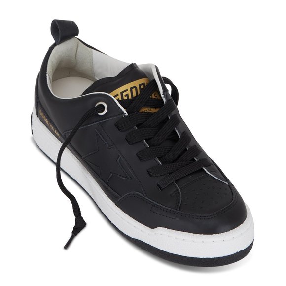 NIB Golden Goose Yeah! Black Leather Sneaker, 40 - Picture 1 of 16